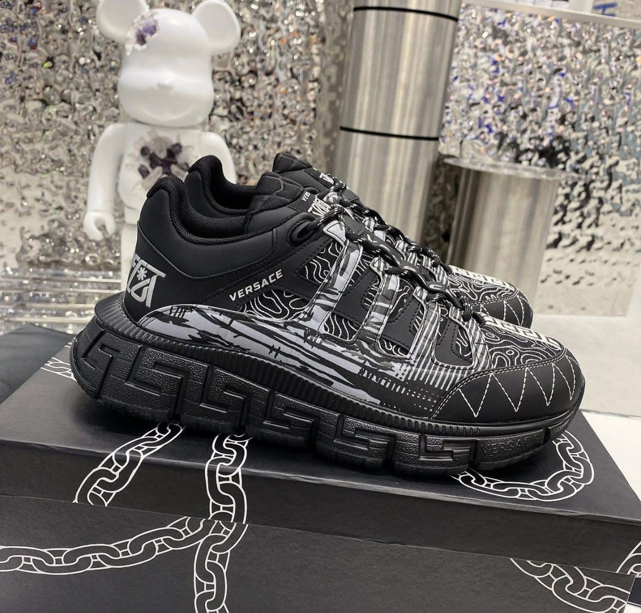 Tenis Versace Negro Unisex - Originales - Pago Contraentrega - Envío Gratis