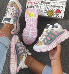 Tenis Versace Rosado Gris Tigreca- Calidad 1.1 Importado - Alta Gama + Envío Gratis