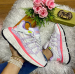 Tenis Versace Blanco Fucsia Tigreca Unisex - Calidad 1.1 Importado - Alta Gama - Pago Contraentrega - Envío Gratis