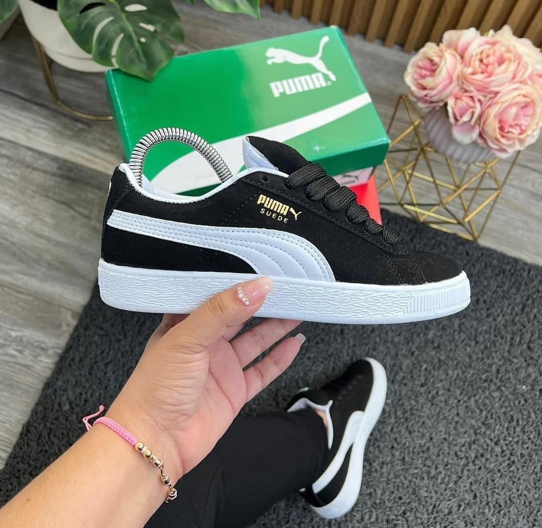 Tenis Puma Negro Suede -Triple AAA - Pago Contraentrega - Envio Gratis Ref 006