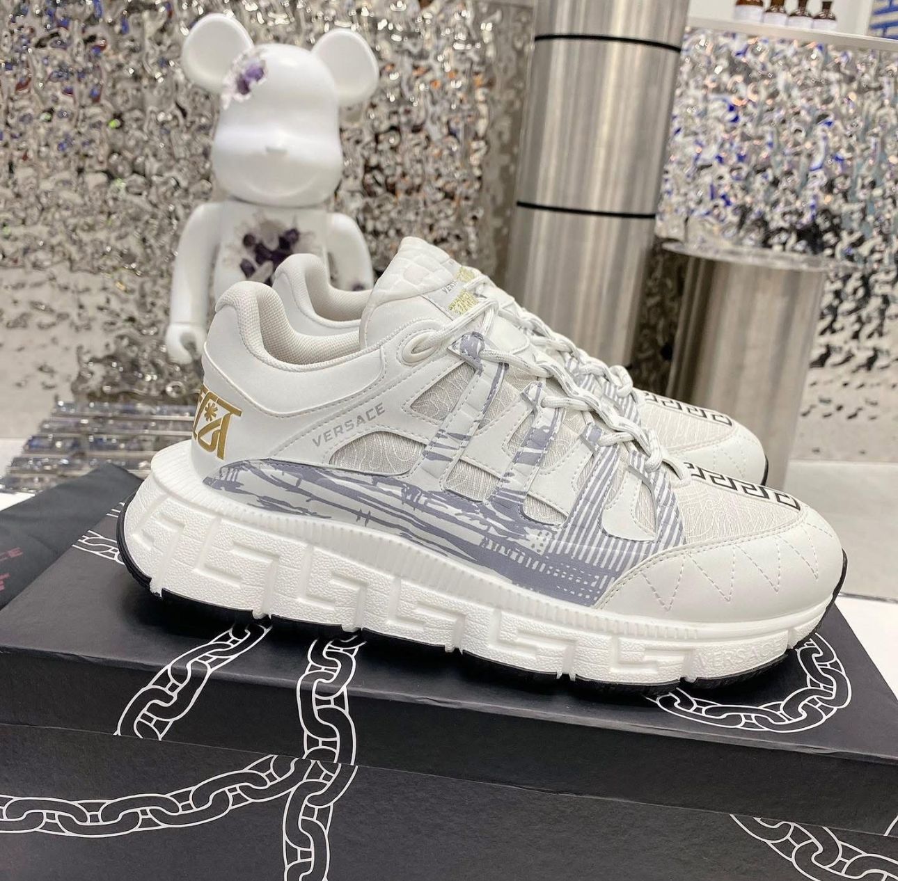 Tenis Versace Blanco Tigreca Unisex- Originales - Pago Contraentrega - Envío Gratis