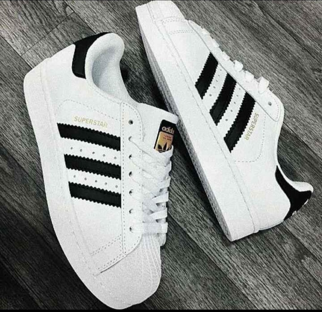 Tenis Superstar blanco negro Unisex - Triple AAA - Envio Gratis Ref 004