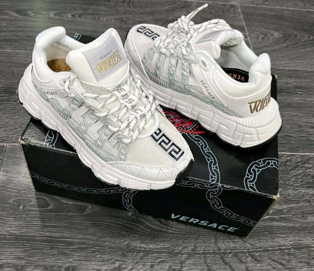 Tenis Versace Blanco Tigreca Unisex Ref 001 - Triple AAA + Envío Gratis