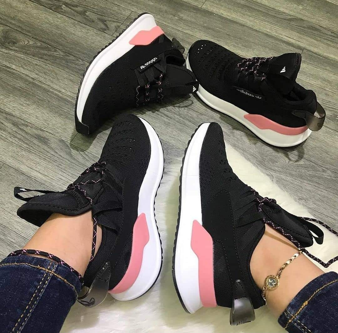 Tenis Adidas Upah negro - rosado - Triple AAA - Pago Contraentrega - Envío Gratis Ref 030