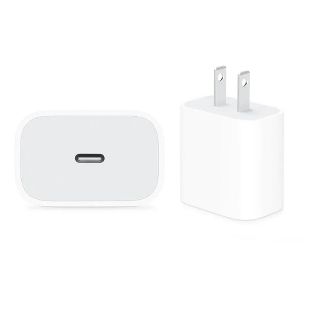 Cargador Apple 20w Carga Rápida Original -  funciona para iPhone 11, iPhone 12, iPhone 13, iPhone 14, iPhone 8, iPhone X, iPhone Xr (Si es compatile con los modelos PRO, PRO MAX, Mini y PLUS) USB-C Color Blanco - Pago Contraentrega - Envío Gratis