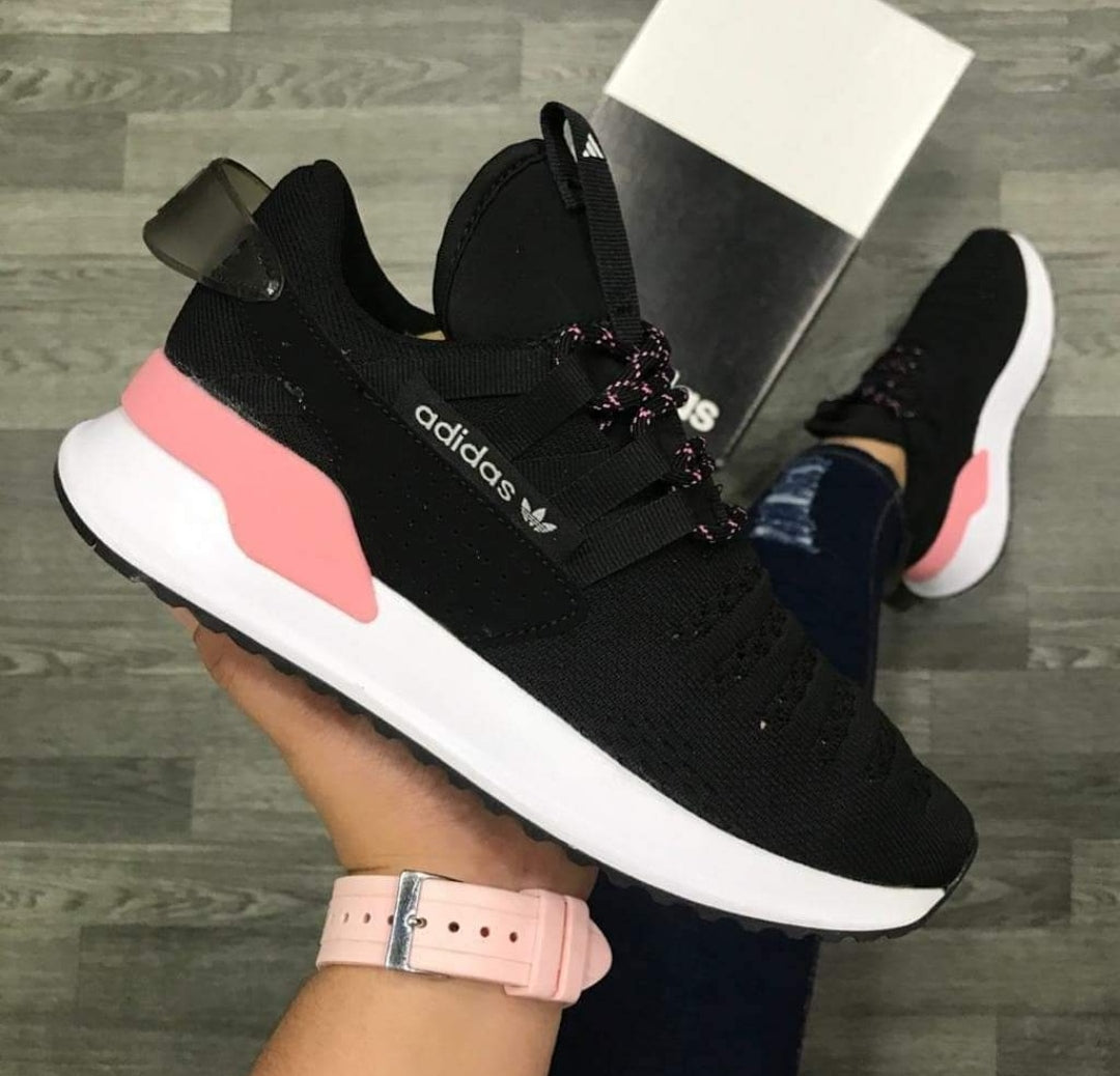 Tenis Adidas Upah negro con rosado Mujer - Triple AAA - Pago Contraentrega -Envío Gratis Ref 032